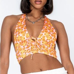 NWT Princess Polly Floral Halter Top